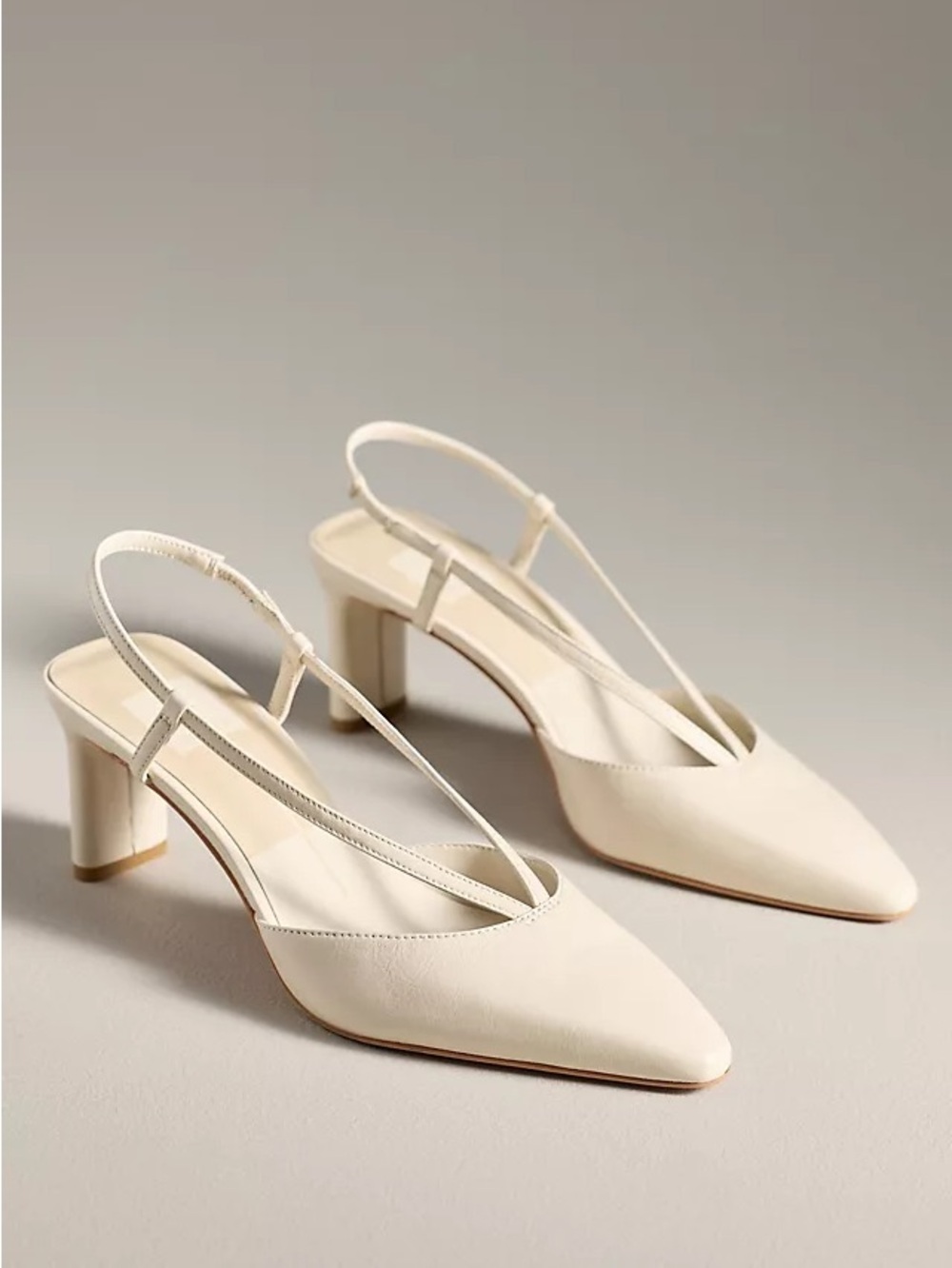 Anthropologie Glam Coquette Dolce Vita Ginay Pointed Toe Slingback Heels 10.5